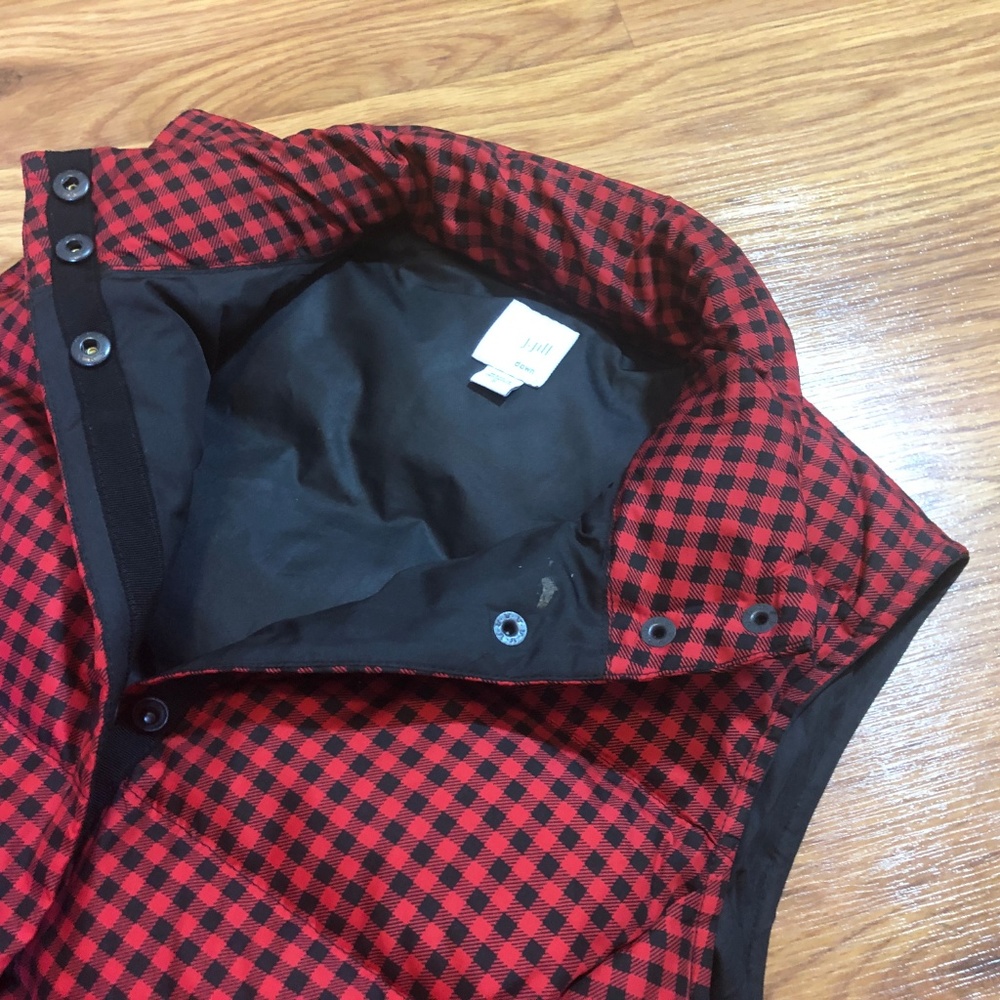 J Jill Down Gingham Vest - Picture 4 of 8